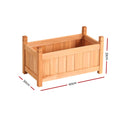Greenfingers Wooden Garden Bed 60x30x33cm Raised Planter Box, Fir Wood, Easy Assembly - SuperSaverAU - view 2