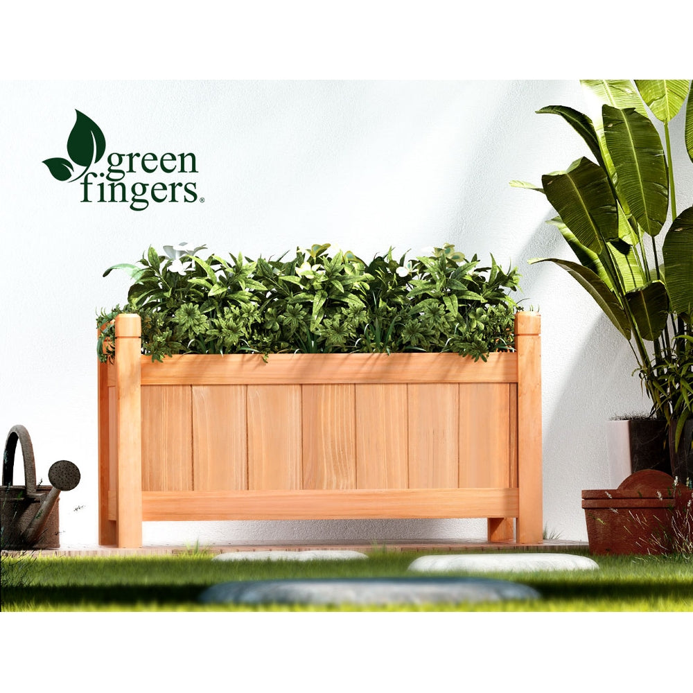 Greenfingers Wooden Garden Bed 60x30x33cm Raised Planter Box, Fir Wood, Easy Assembly