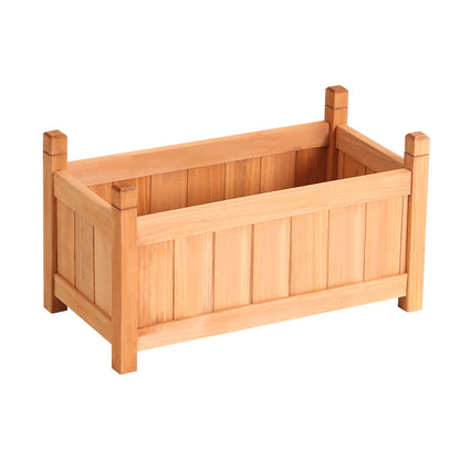 Greenfingers Wooden Garden Bed 60x30x33cm Raised Planter Box, Fir Wood, Easy Assembly