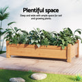 Green Fingers Garden Bed 65x33x16cm Wooden Planter Box with Raised Legs - SuperSaverAU - view 4