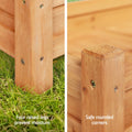 Green Fingers Garden Bed 65x33x16cm Wooden Planter Box with Raised Legs - SuperSaverAU - view 6