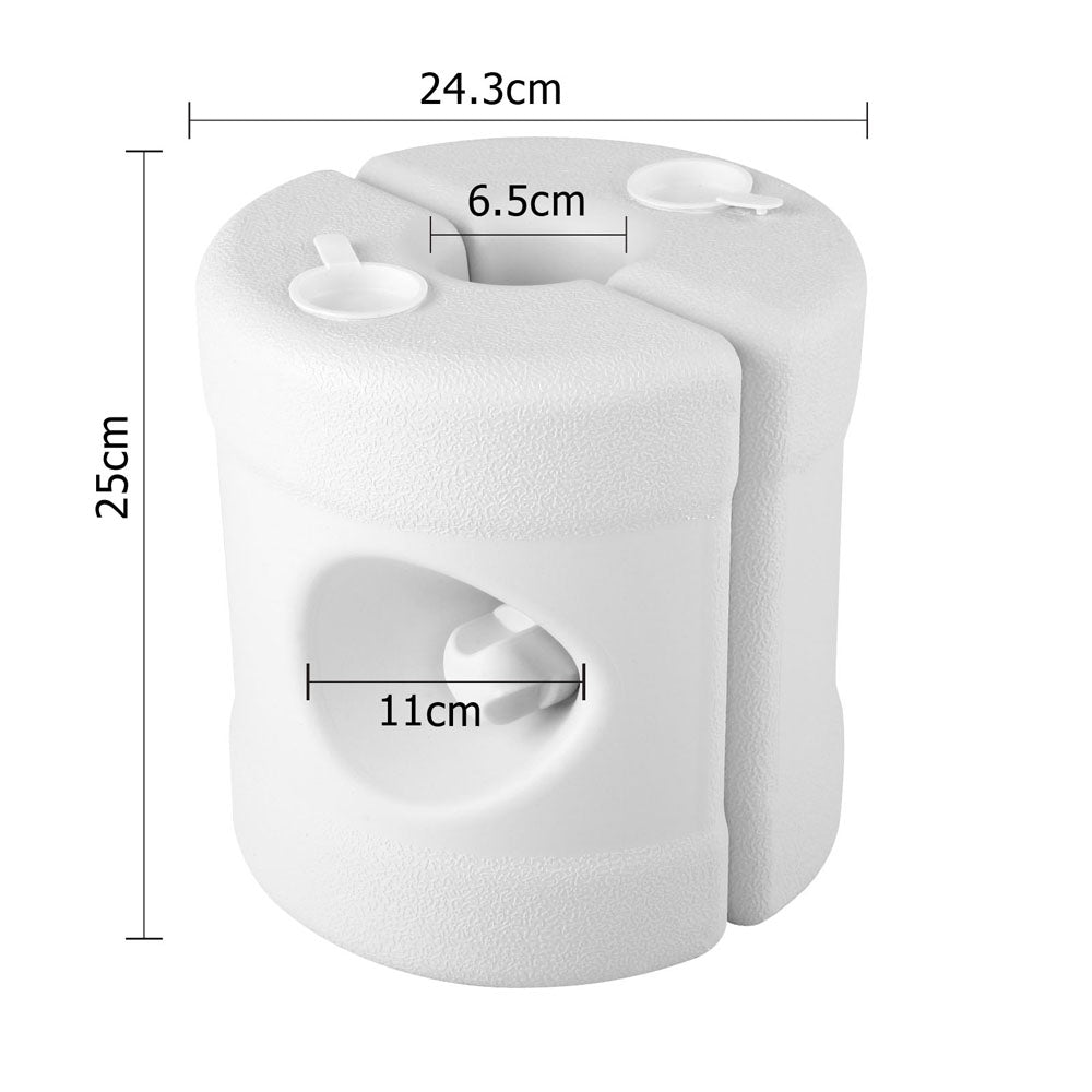Instahut Gazebo Base Pod Set 4pcs - Stabilizes with Water/Sand, 9L Capacity