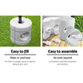 Instahut Gazebo Base Pod Set 4pcs - Stabilizes with Water/Sand, 9L Capacity - SuperSaverAU - view 4