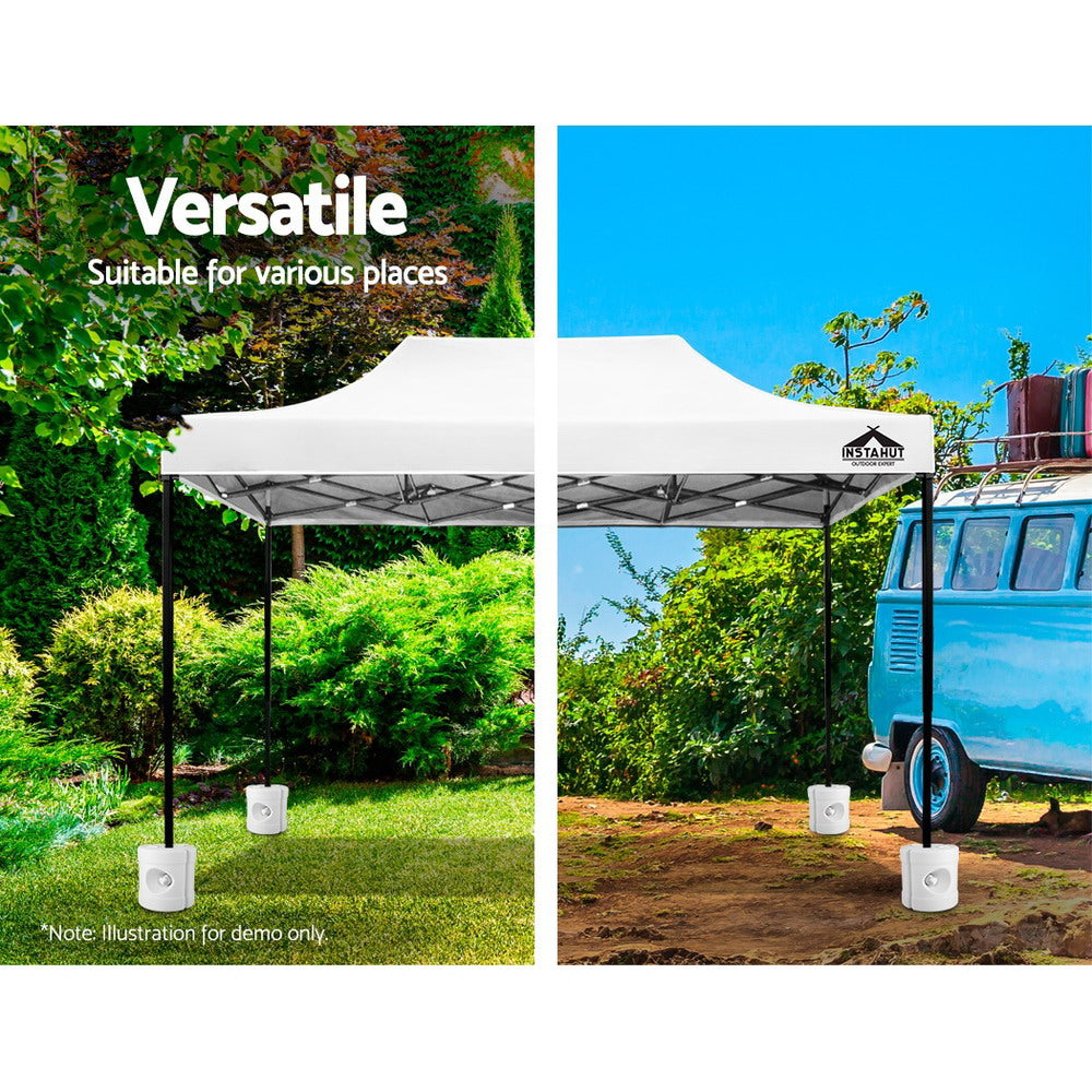 Instahut Gazebo Base Pod Set 4pcs - Stabilizes with Water/Sand, 9L Capacity - SuperSaverAU - view 5
