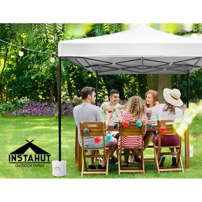 Instahut Gazebo Base Pod Set 4pcs - Stabilizes with Water/Sand, 9L Capacity