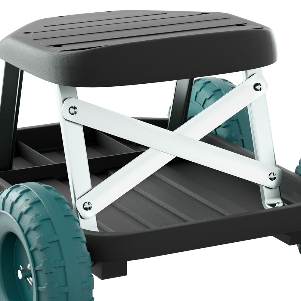 Gardeon Garden Cart Rolling Stool with Wheels Gardening Helper Seat Farm Yard - SuperSaverAU - view 4