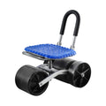 Gardeon Garden Stool Seat Foldable with Wheels Blue - SuperSaverAU - view 1