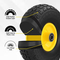 Gardeon 2pcs 4.10/3.50-4 Flat Free Solid Rubber Tires, 10" Heavy Duty Wheels - SuperSaverAU - view 3