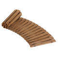 Gardeon 8FT Wooden Garden Pathway Roll-Out Curved Walkway Outdoor Backyard Brown - SuperSaverAU - view 3