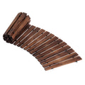 Gardeon 8FT Wooden Garden Pathway Roll-Out Curved Walkway Outdoor Backyard Charcoal Brown - SuperSaverAU - view 3