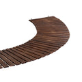 Gardeon 8FT Wooden Garden Pathway Roll-Out Curved Walkway Outdoor Backyard Charcoal Brown - SuperSaverAU - view 8