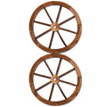 Gardeon Wooden Wagon Wheel 60cm - Rustic Fir Wood, Weatherproof, 2 Pack - SuperSaverAU - view 1