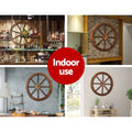 Gardeon Wooden Wagon Wheel 60cm - Rustic Fir Wood, Weatherproof, 2 Pack - SuperSaverAU - view 5