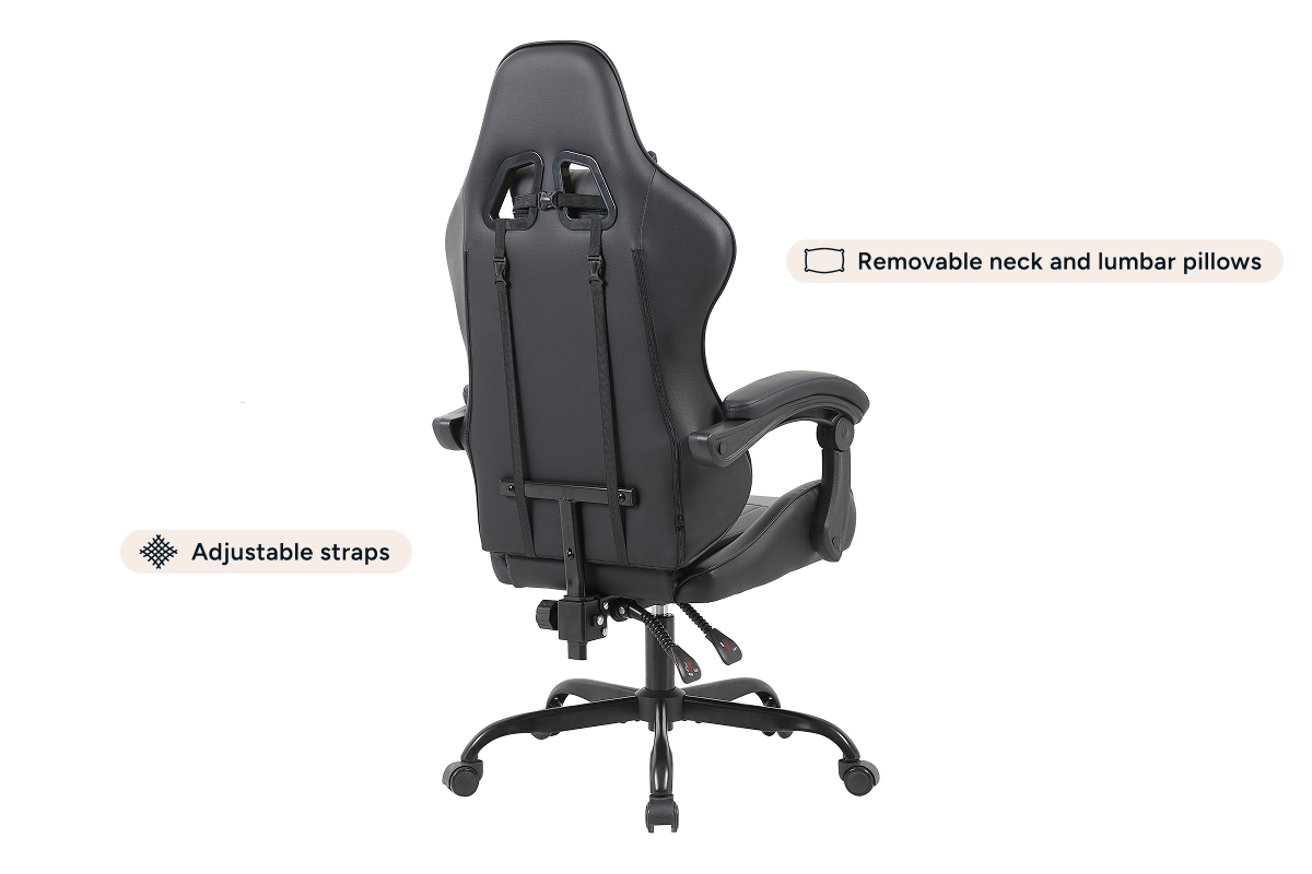 Gorilla Gaming Prodigy Gaming Chair (Black/Black)