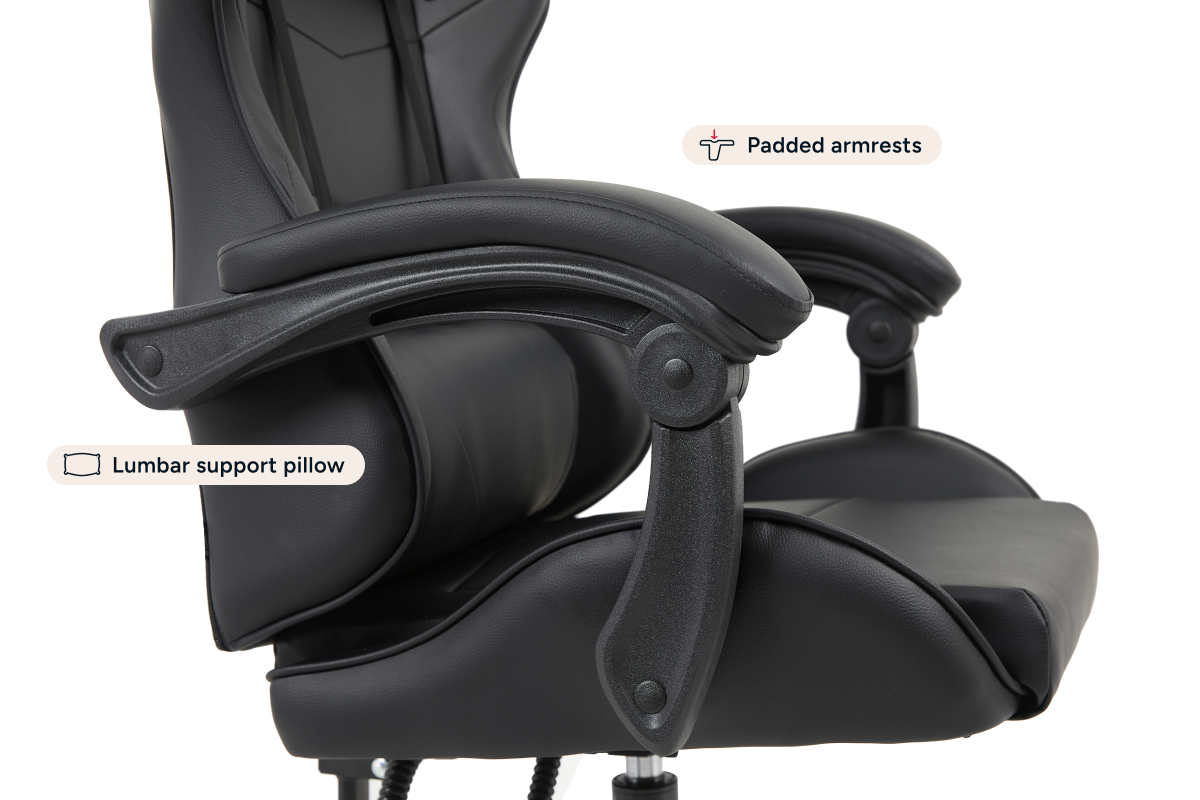 Gorilla Gaming Prodigy Gaming Chair (Black/Black)