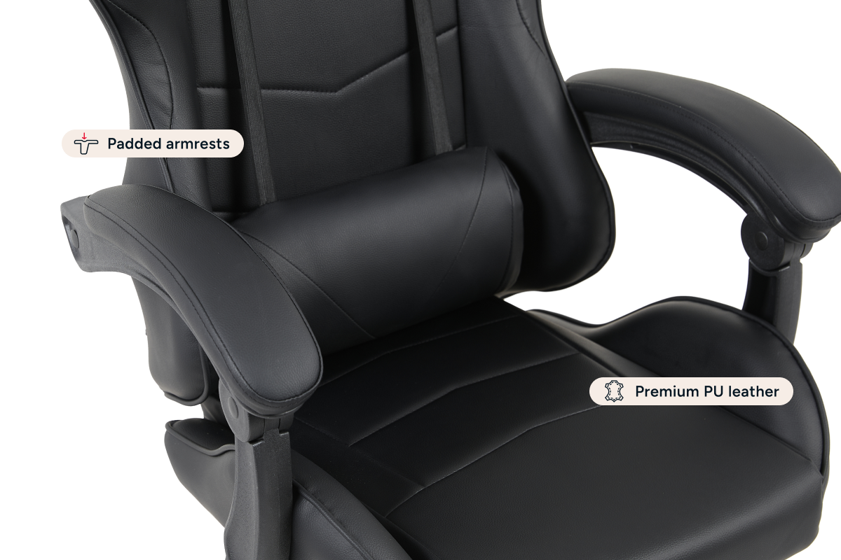 Gorilla Gaming Prodigy Gaming Chair (Black/Black)
