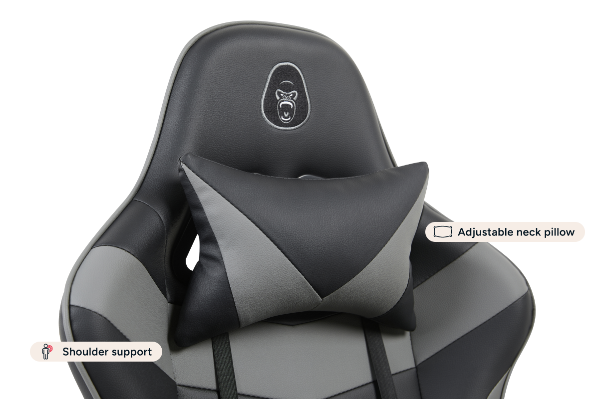 Gorilla Gaming Prodigy Gaming Chair (Black/Grey)