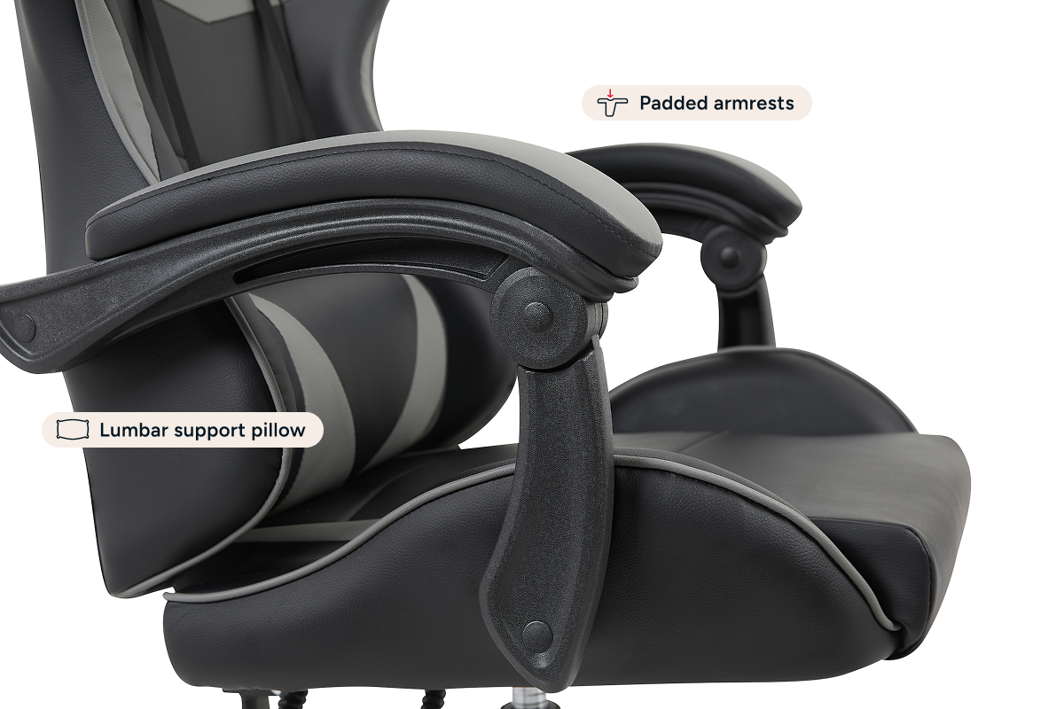 Gorilla Gaming Prodigy Gaming Chair (Black/Grey)