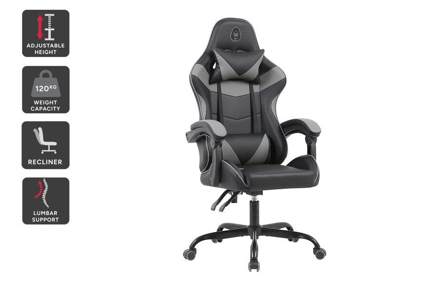 Gorilla Gaming Prodigy Gaming Chair (Black/Grey)