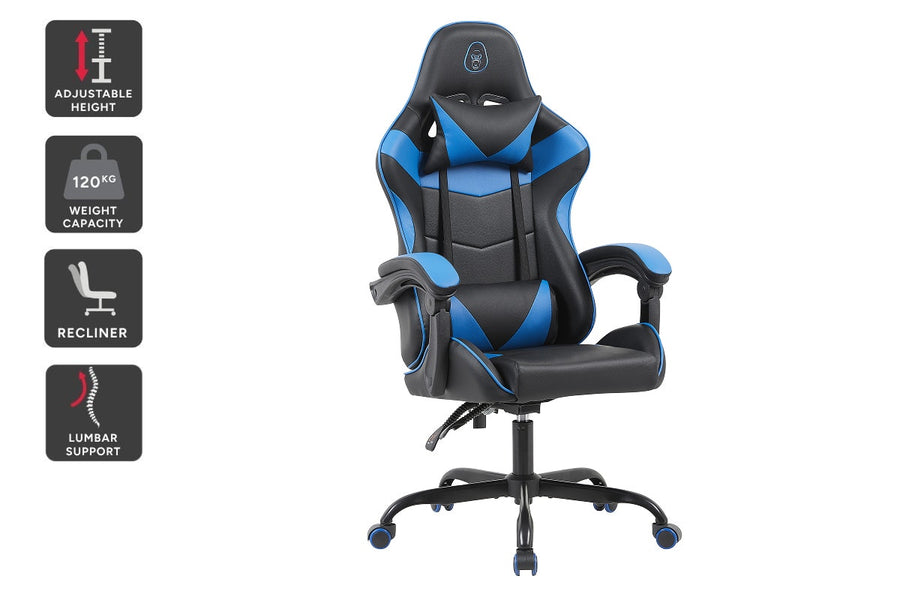 Gorilla Gaming Prodigy Gaming Chair (Black/Blue)