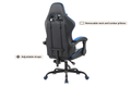 Gorilla Gaming Prodigy Gaming Chair (Black/Blue)