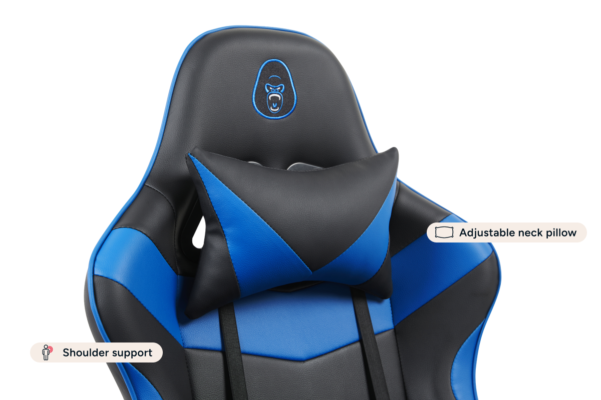 Gorilla Gaming Prodigy Gaming Chair (Black/Blue)
