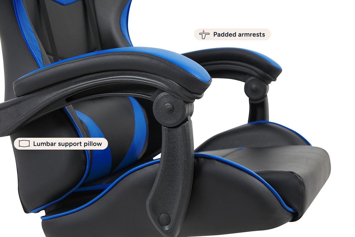 Gorilla Gaming Prodigy Gaming Chair (Black/Blue)