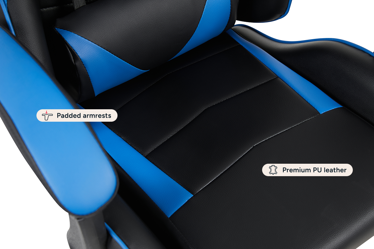 Gorilla Gaming Prodigy Gaming Chair (Black/Blue)