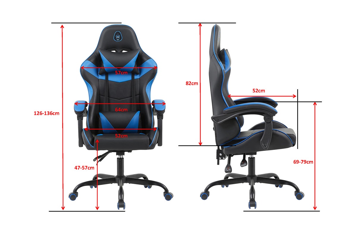 Gorilla Gaming Prodigy Gaming Chair (Black/Blue)