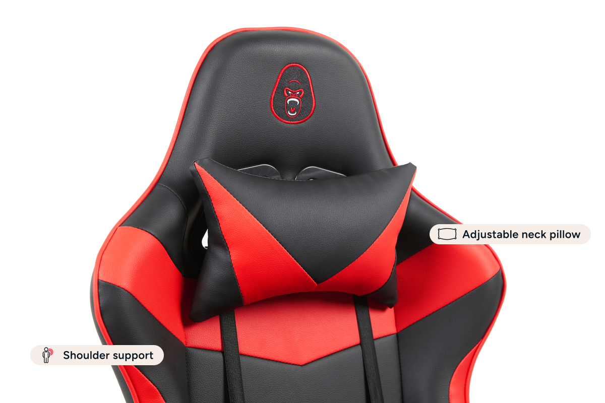 Gorilla Gaming Prodigy Gaming Chair (Black/Red)