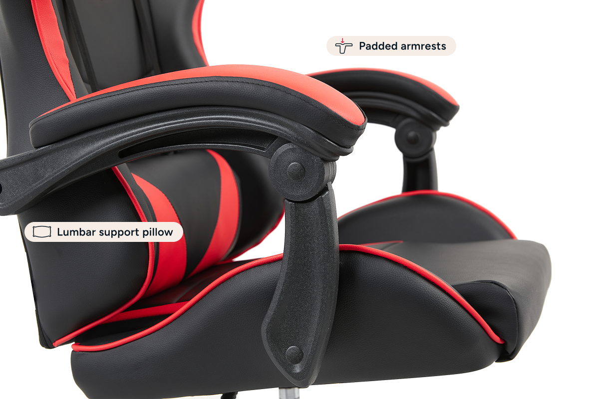 Gorilla Gaming Prodigy Gaming Chair (Black/Red)