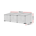 Green Fingers Aluminium Greenhouse 180x50x50CM - UV-Resistant Polycarbonate Panels - SuperSaverAU - view 2