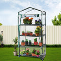 Green Fingers Greenhouse 4 Tiers Mini Green House 70x50x160cm Waterproof PVC - SuperSaverAU - view 6
