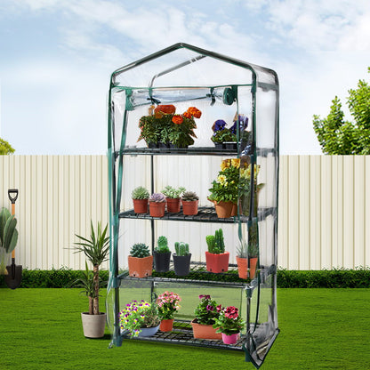 Green Fingers Greenhouse 4 Tiers Mini Green House 70x50x160cm Waterproof PVC