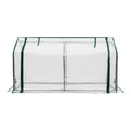 Green Fingers Mini Greenhouse with Roll-Up Zipper Door - 1.2 x 0.5 x 0.6m
