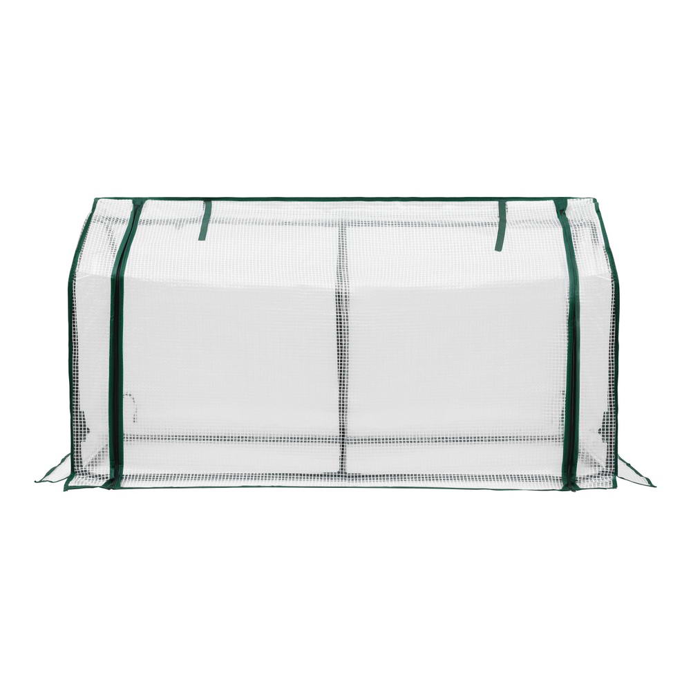 Green Fingers Mini Greenhouse with Roll-Up Zipper Door - 1.2 x 0.5 x 0.6m