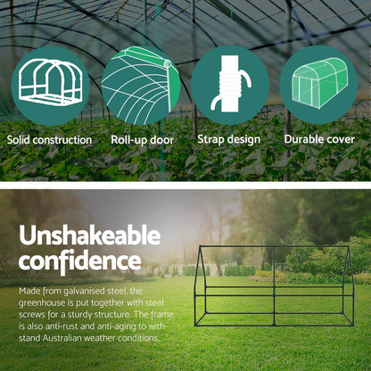 Greenfingers Greenhouse 1.8x0.9x0.9M All-Weather Mini Green House Planter Box