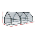 Green Fingers Greenhouse Mini 2.7x0.9x0.9M, Waterproof, Durable PVC, Easy Setup - SuperSaverAU - view 2