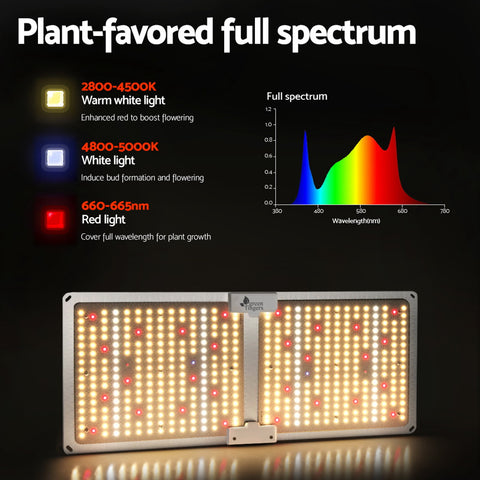 Greenfingers Quantum Board LED Grow Light 220W Full Spectrum with Smart App Control - SuperSaverAU - view 2