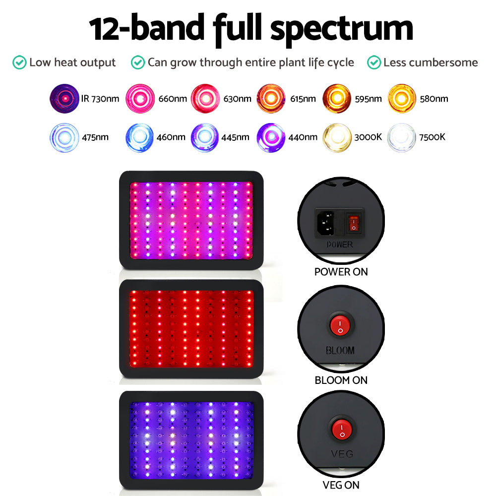 Green Fingers 1000W LED Grow Light Full Spectrum for All Stages of Growth - SuperSaverAU - view 4