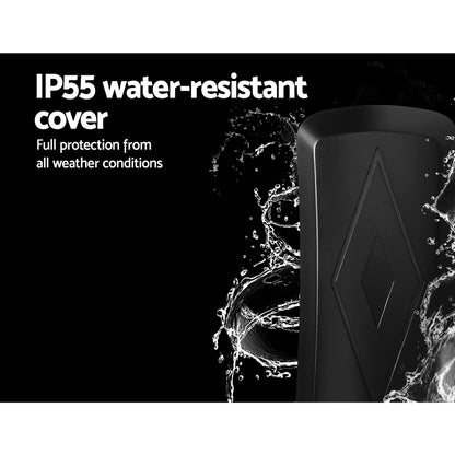 Lockmaster Electric Keypad Security Control for Gate Opener, IP55, 64 Users, Black, 17.5x8x4cm