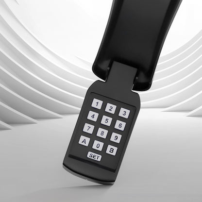 Lockmaster Electric Keypad Security Control for Gate Opener, IP55, 64 Users, Black, 17.5x8x4cm