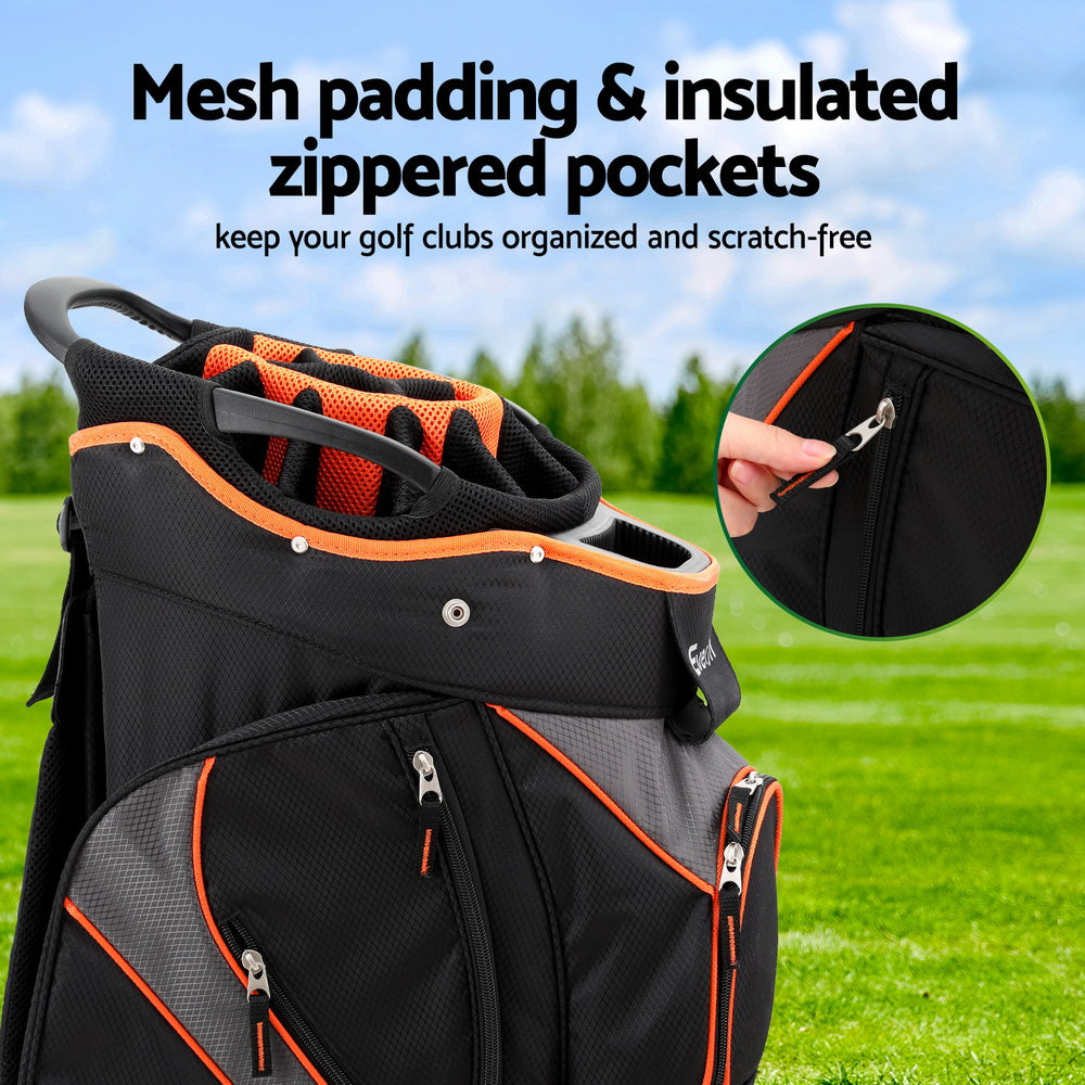 Everfit 14-way Divider Golf Bag with Insulated Pocket, 40.5cm x 25cm x 93.5cm - SuperSaverAU - view 4