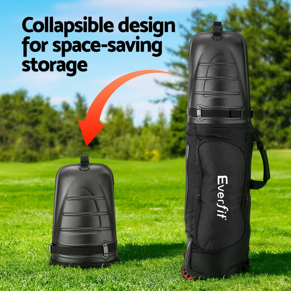 Everfit Golf Travel Bags for Airlines with Wheels Golf Clubs Hard Case Foldable - SuperSaverAU - view 6