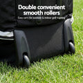 Everfit Black & Grey Golf Travel Bag with Wheels & Semi-Hard Shell