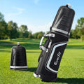 Everfit Black & Grey Golf Travel Bag with Wheels & Semi-Hard Shell