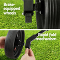 Everfit Golf Buggy Quick Folding Trolley Golf Cart Trolley 2 Wheels Cup Holder - SuperSaverAU - view 6