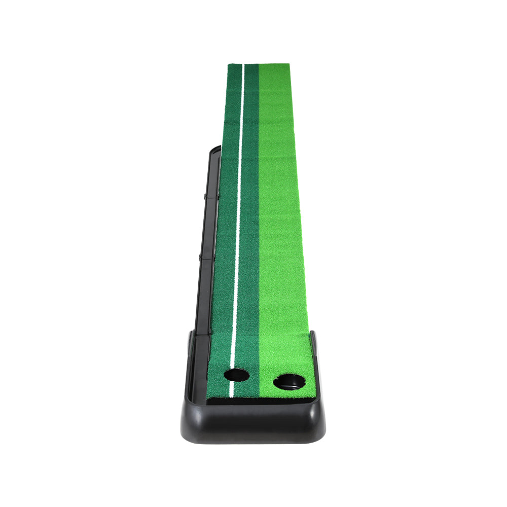 Everfit 3m Golf Putting Practice Mat with Dual Holes & Auto Return Track