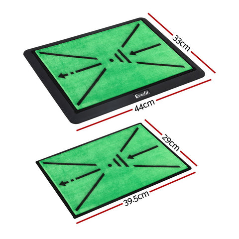 Everfit Golf Hitting Mat 44x33cm with Swing Path Feedback & Anti-Slip Backing - SuperSaverAU - view 2