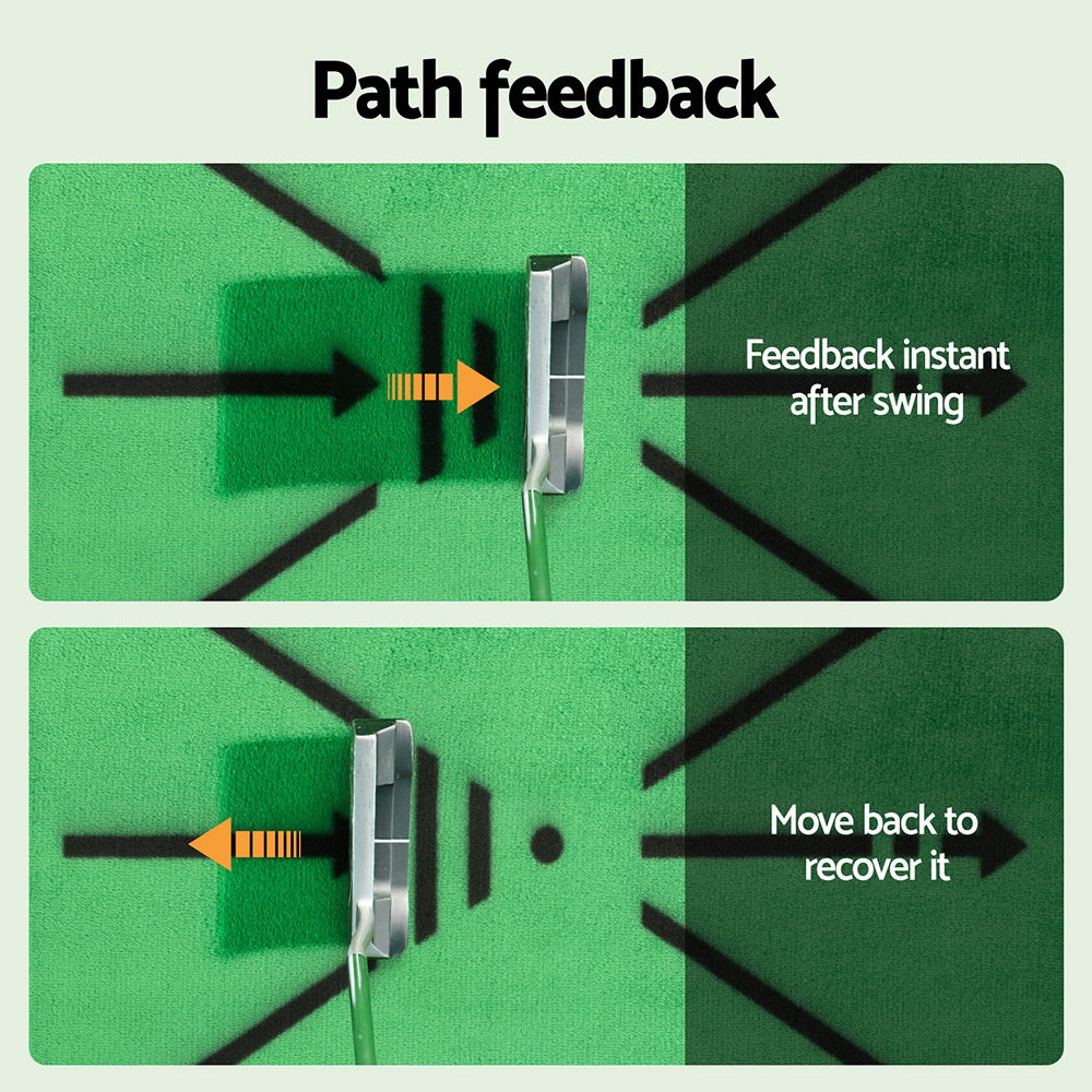 Everfit Golf Hitting Mat 44x33cm with Swing Path Feedback & Anti-Slip Backing - SuperSaverAU - view 4